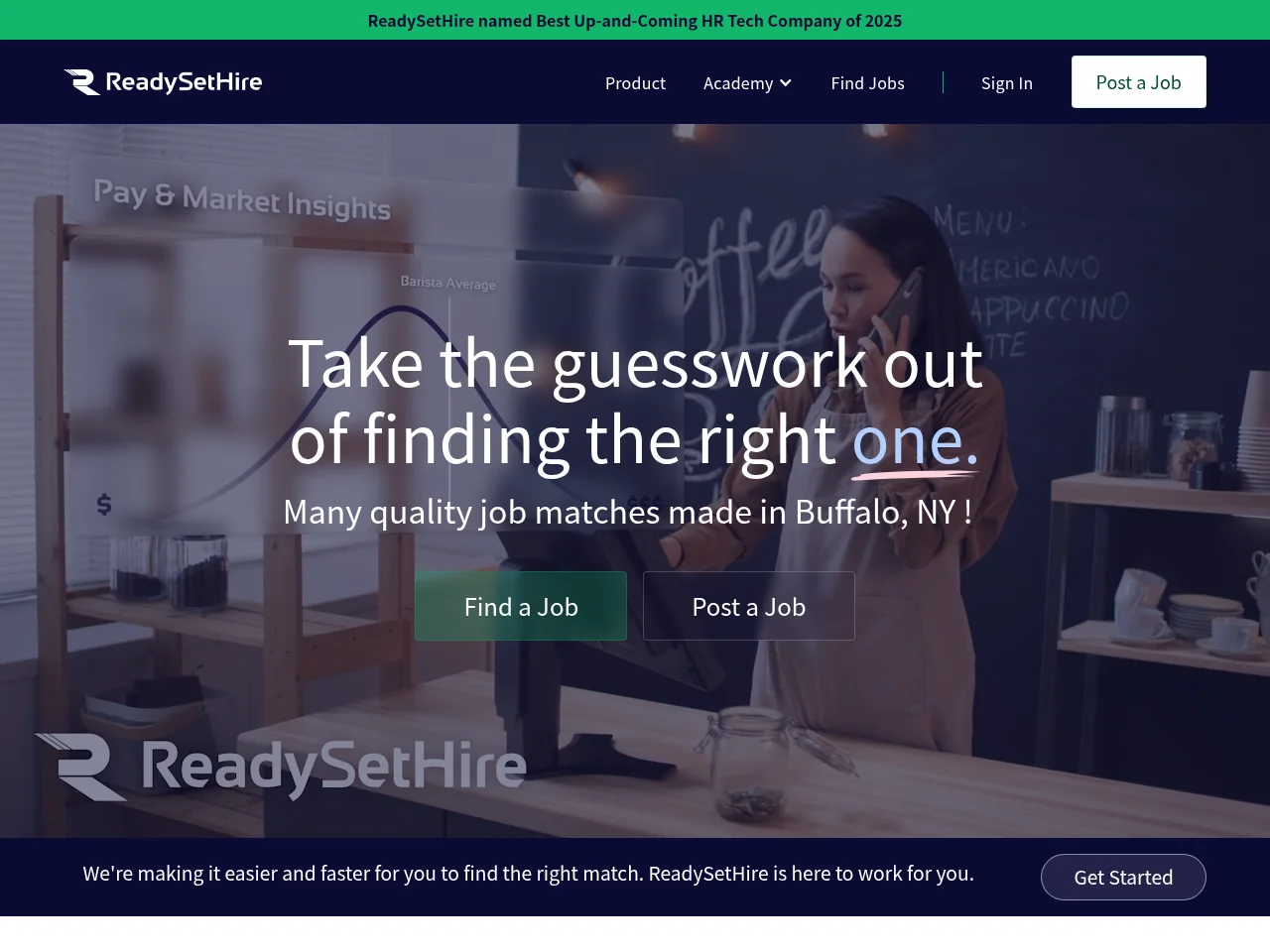 ReadySetHire screenshot ReadySetHire job board platform screenshot showing job search interface