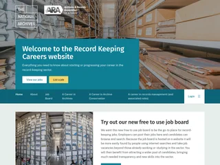 Recordkeeping Careers screenshot preview
