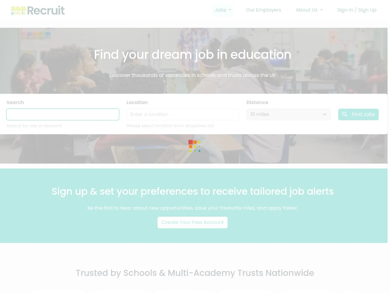 SAMpeople Recruit screenshot SAMpeople Recruit job board platform screenshot showing job search interface
