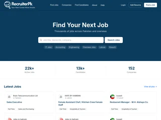 recruiter.com.pk screenshot preview