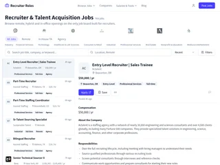 Recruiter Roles screenshot preview