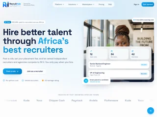 RecruitHub Africa platform preview RecruitHub Africa platform preview