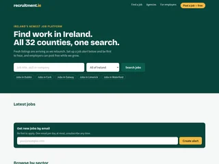 Recruitment.ie platform preview Recruitment.ie platform preview