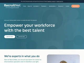 RecruitNet platform preview