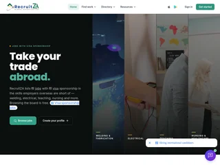 RecruitZA & HOP2OZ platform preview
