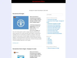 Recrutamento em África screenshot preview