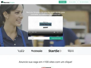 Recruta Simples platform preview