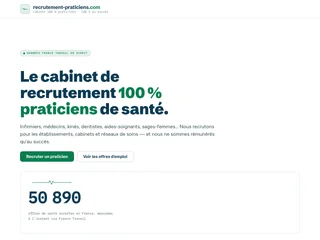Recrutement Praticiens screenshot preview
