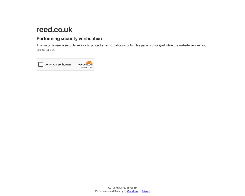 Reed job board platform screenshot showing job search interface