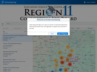 ESC Region 11 District Consortium Job Board screenshot preview ESC Region 11 District Consortium Job Board screenshot preview