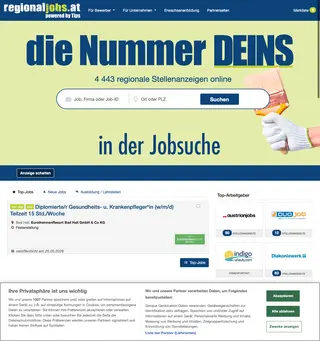 regionaljobs.at screenshot preview