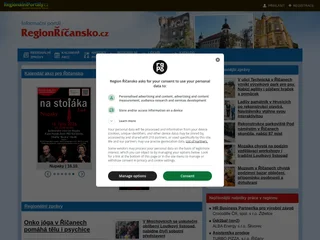 RegionŘíčansko.cz platform preview RegionŘíčansko.cz platform preview