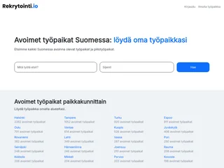 Rekrytointi.io screenshot preview Rekrytointi.io screenshot preview
