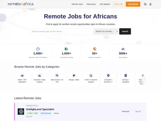 Remote4Africa platform preview Remote4Africa platform preview