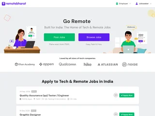 RemoteBharat.com screenshot preview