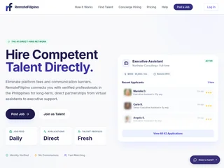 RemoteFilipino platform preview RemoteFilipino platform preview