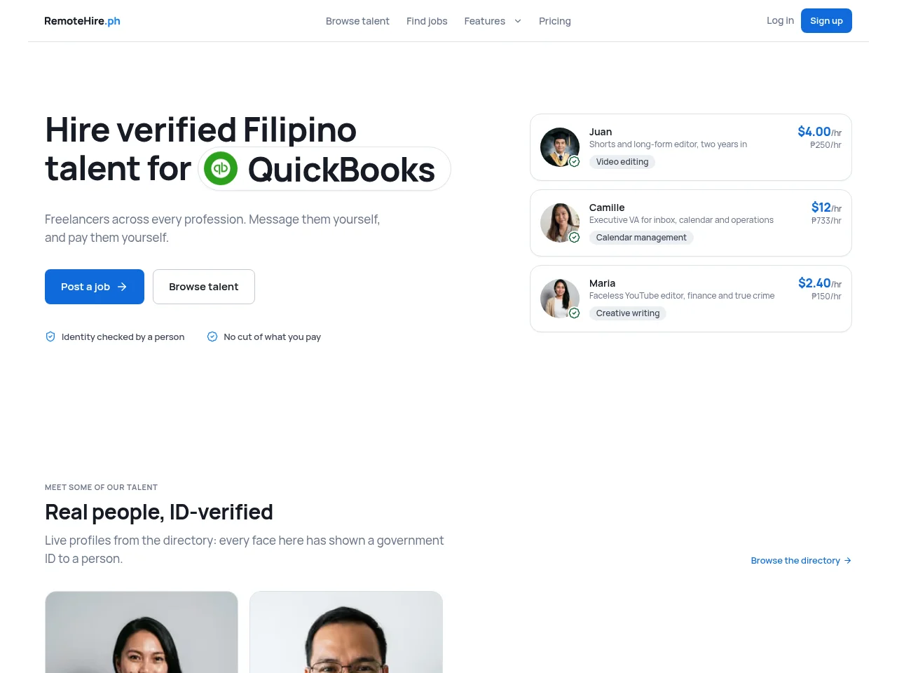 RemoteHire.ph screenshot RemoteHire.ph job board platform screenshot showing job search interface