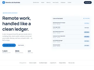 Remote Job Australia screenshot preview