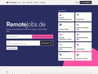 RemoteJobs.de platform preview RemoteJobs.de platform preview