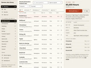 Remote Jobs Library screenshot preview Remote Jobs Library screenshot preview
