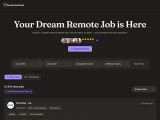 Remote Jobs Rock platform preview Remote Jobs Rock platform preview
