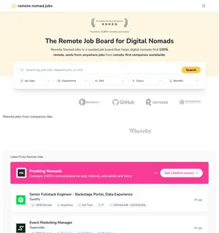 Remote Nomad Jobs platform preview Remote Nomad Jobs platform preview