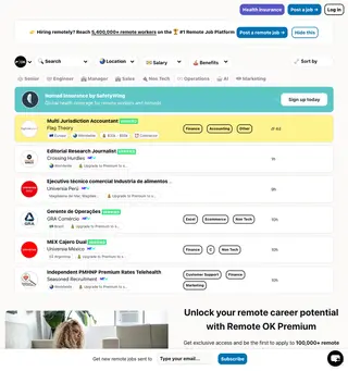 Remote OK platform preview