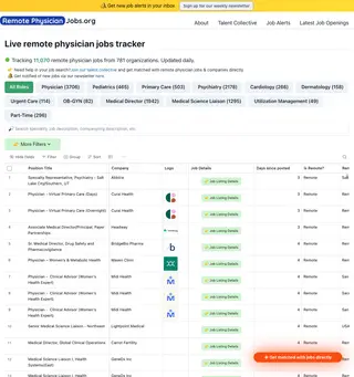 RemotePhysicianJobs.org platform preview