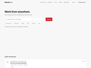 RemotoJob platform preview RemotoJob platform preview