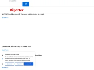 The Reporter Vacancy platform preview The Reporter Vacancy platform preview