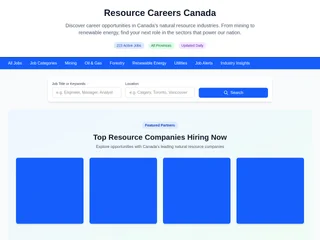 Resource Careers Canada screenshot preview