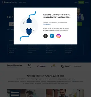 Resume-Library.com screenshot preview