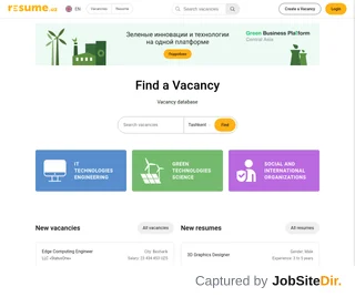 RESUME.UZ platform preview