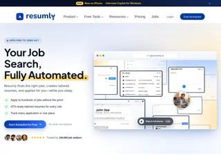 Resumly screenshot preview Resumly screenshot preview