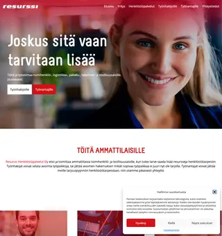 Resurssi Henkilöstöpalvelut screenshot preview