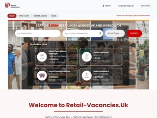 Retail Vacancies UK screenshot preview