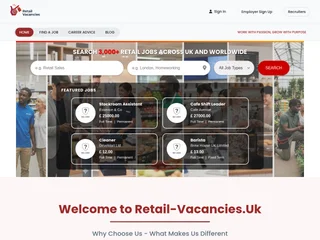 Retail Vacancies UK platform preview Retail Vacancies UK platform preview