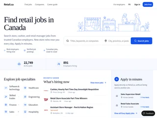 Retail.ca platform preview