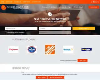 RetailJobsWeb.com platform preview