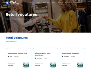 Retailvacatures.be screenshot preview