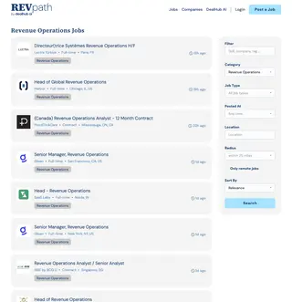 RevPath platform preview RevPath platform preview