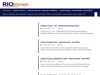 Rio Empregos platform preview Rio Empregos platform preview