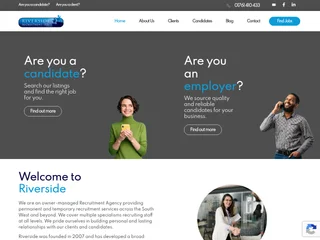 Riverside Recruitment platform preview