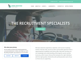 RMB Driving Recruitment platform preview