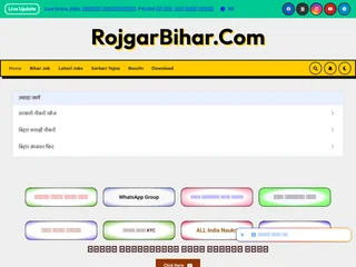 RojgarBihar.Com platform preview RojgarBihar.Com platform preview