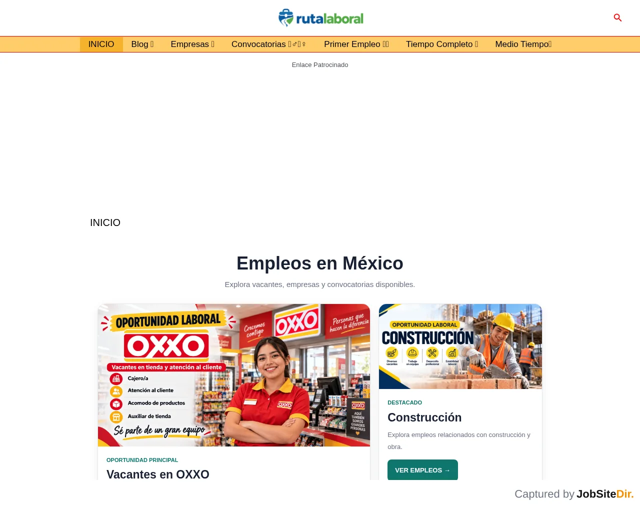 Ruta Laboral website screenshot