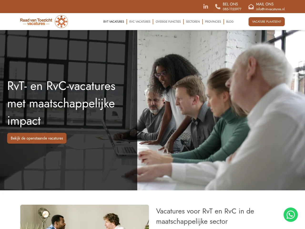 rvt-vacatures.nl screenshot rvt-vacatures.nl job board platform screenshot showing job search interface