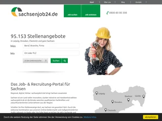 sachsenjob24.de platform preview