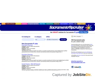 SacramentoRecruiter.com platform preview