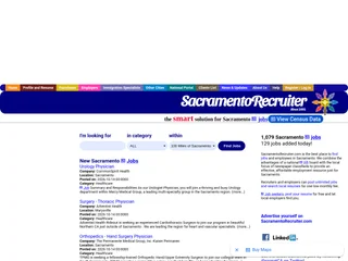 SacramentoRecruiter.com platform preview